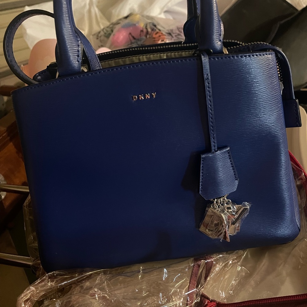 Small DKNY royal blue satchel